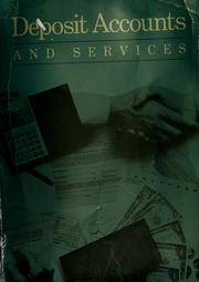 Cover of: Deposit Accounts and Services by 