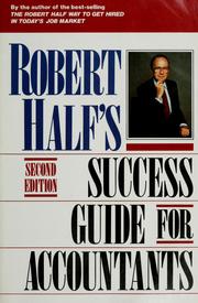 Cover of: Robert Half's success guide for accountants by Robert Half