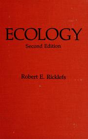 Cover of: Ecology by Robert E. Ricklefs