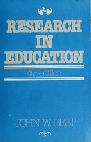 Cover of: Research in education