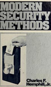 Cover of: Modern security methods by Charles F. Hemphill