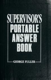 Cover of: The supervisor's portable answer book