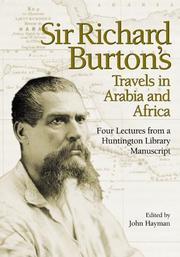 Cover of: Sir Richard Burton