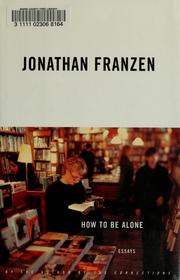 Cover of: How to be alone: essays