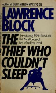 Cover of: The Thief Who Couldn't Sleep (An Evan Tanner Mystery)