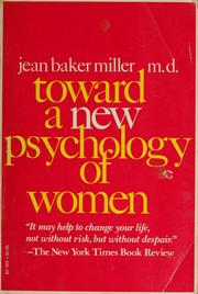 Cover of: Toward a new psychology of women. by Jean Baker Miller