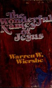 Cover of: The Wonderful Names of Jesus
