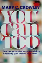 Cover of: You can too