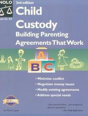 Child custody by Mimi E. Lyster, Mimi Lyster Zemmelman