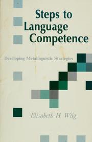 Cover of: Steps to language competence