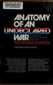 Cover of: Anatomy of an undeclared war by edited by Patricia A. Krause