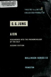 Cover of: Collected Works of C.G. Jung, Volume 9 (Part 2): Aion by Carl Gustav Jung