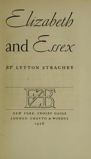 Cover of: Elizabeth and Essex
