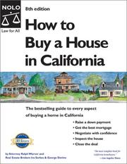 Cover of: How to Buy a House in California (How to Buy a House in California, 8th ed)