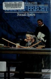 Cover of: Bertolt Brecht by Ronald Speirs