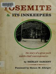Cover of: Yosemite & its innkeepers by Shirley Sargent