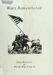 Cover of: Wars remembered by Rodney Eshelman