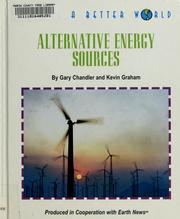 Cover of: Alternative energy sources by Gary Chandler