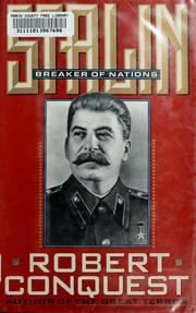 Cover of: Stalin: breaker of nations