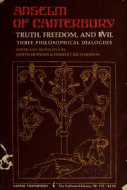 Cover of: Truth, freedom, and evil: three philosophical dialogues.