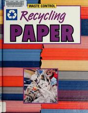 Cover of: Recycling paper