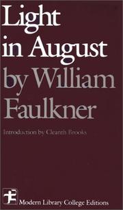 Cover of: Light in August (Modern Library College Editions Series) by William Faulkner