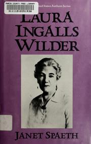 Cover of: Laura Ingalls Wilder by Janet Spaeth