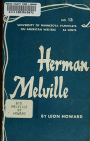 Cover of: Herman Melville. by Leon Howard
