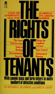 Cover of: The rights of tenants by Richard E. Blumberg