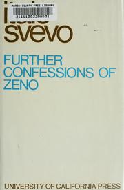 Cover of: Further confessions of Zeno