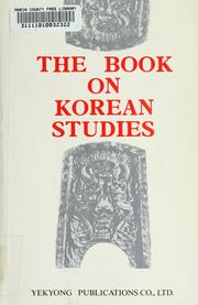 Cover of: The book on Korean studies by 