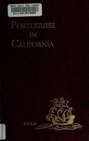 Cover of: The Portuguese in California. by August Mark Vaz