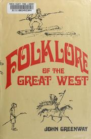 Cover of: Folklore of the great West