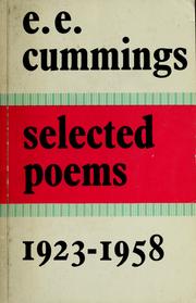 Cover of: Selected poems, 1923-1958