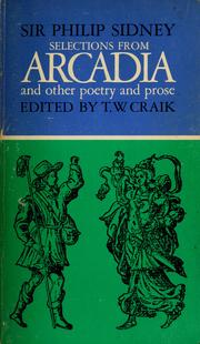 Cover of: Selections from Arcadia and other poetry and prose.