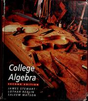 Cover of: College algebra by James Stewart