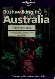 Cover of: Bushwalking in Australia by Chapman, John.