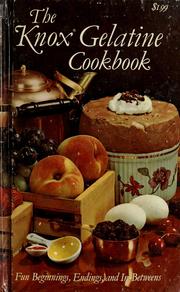 Cover of: The Knox gelatine cookbook