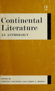 Cover of: Continental literature: an anthology.