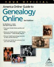 Cover of: Your official America Online guide to genealogy online