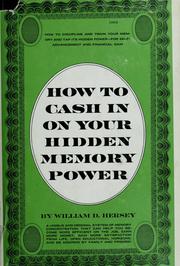 Cover of: How to cash in on your hidden memory power