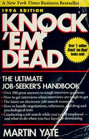Cover of: Knock 'em dead. by Martin Yate