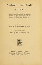 Cover of: Arabia by Samuel Marinus Zwemer