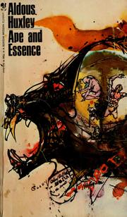 Cover of: Ape and essence.