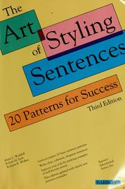 Cover of: The art of styling sentences by Marie L. Waddell