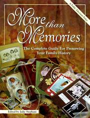 Cover of: More than memories