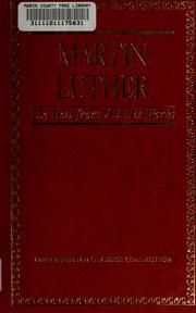 Cover of: Martin Luther by Martin Luther