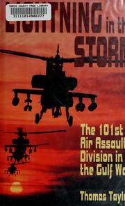 Cover of: Lightning in the storm: the 101st Air Assault Division in the Gulf War