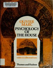 Cover of: Psychology of the house