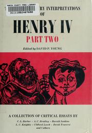 Cover of: Twentieth century interpretations of Henry IV, part two by Young, David